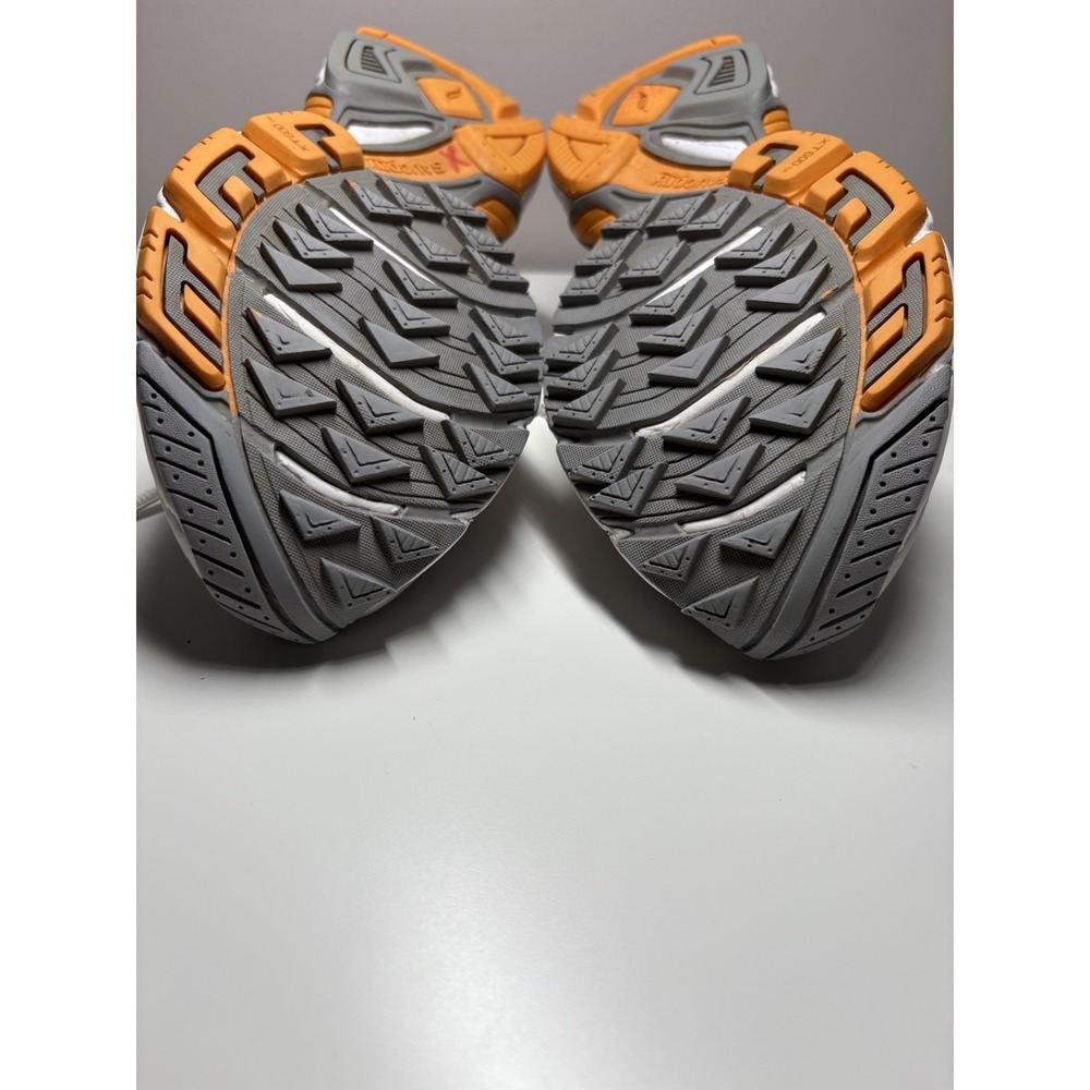 Saucony Grid Fusion Athletic Running Shoes Sneakers Gray Orange Womens - Size 8 - Picture 10 of 11